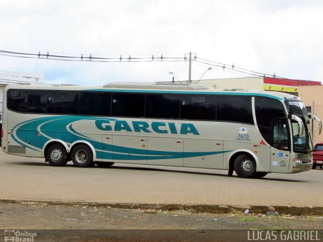 Viação Garcia 7670 na cidade de Imbaú, Paraná, Brasil, por Lucas Gabriel. Número da foto: #1542997.