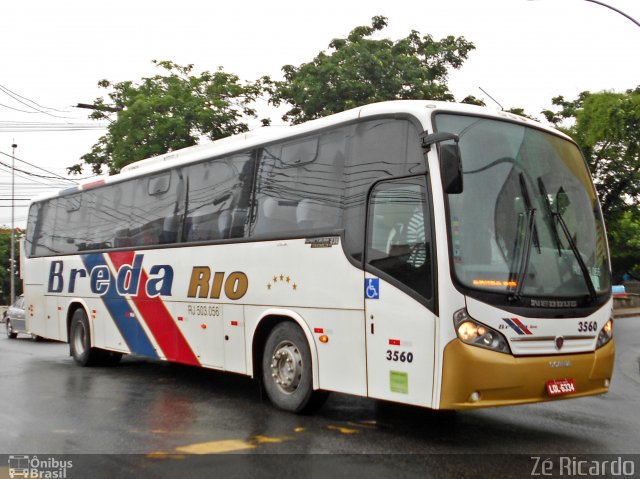 Breda Rio 3560 na cidade de Rio de Janeiro, Rio de Janeiro, Brasil, por Zé Ricardo Reis. Número da foto: #1546685.