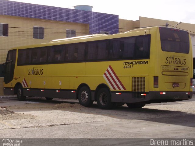 Viação Itapemirim 44057 na cidade de Santa Cruz do Capibaribe, Pernambuco, Brasil, por Breno Martins. ID da foto: 1545411.