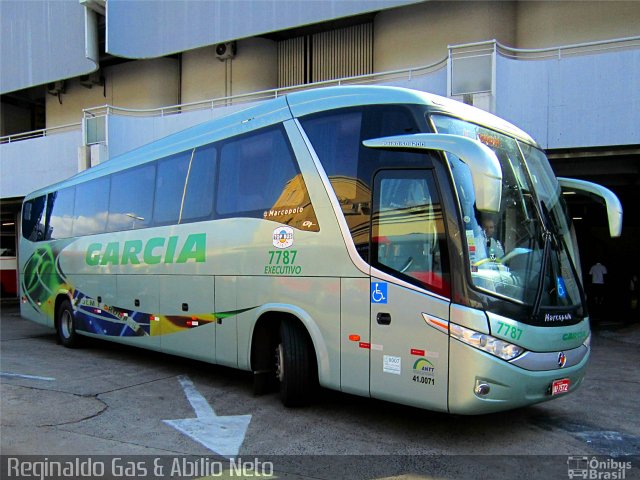 Viação Garcia 7787 na cidade de São José do Rio Preto, São Paulo, Brasil, por Reginaldo Gas. Número da foto: #1546308.