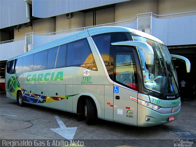 Viação Garcia 7787 na cidade de São José do Rio Preto, São Paulo, Brasil, por Reginaldo Gas. ID da foto: 1546308.