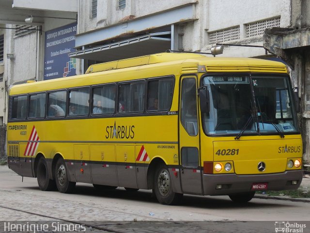 Viação Itapemirim 40281 na cidade de Rio de Janeiro, Rio de Janeiro, Brasil, por Henrique Simões. Número da foto: #1546178.