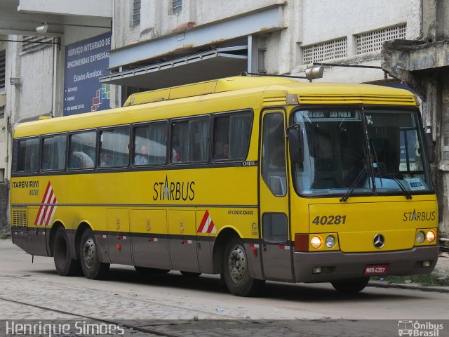 Viação Itapemirim 40281 na cidade de Rio de Janeiro, Rio de Janeiro, Brasil, por Henrique Simões. ID da foto: 1546178.