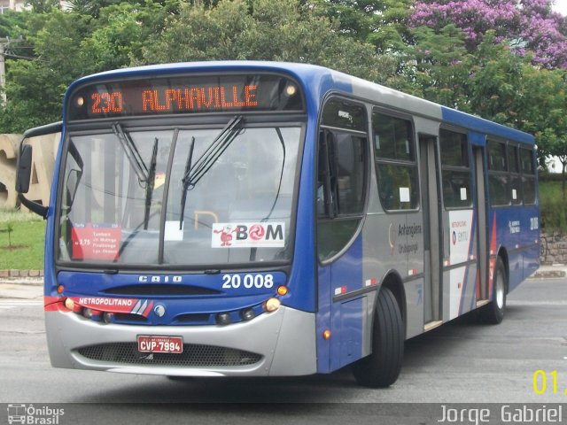 Auto Viação Urubupungá 20.008 na cidade de Osasco, São Paulo, Brasil, por Jorge  Gabriel. Número da foto: #1545397.