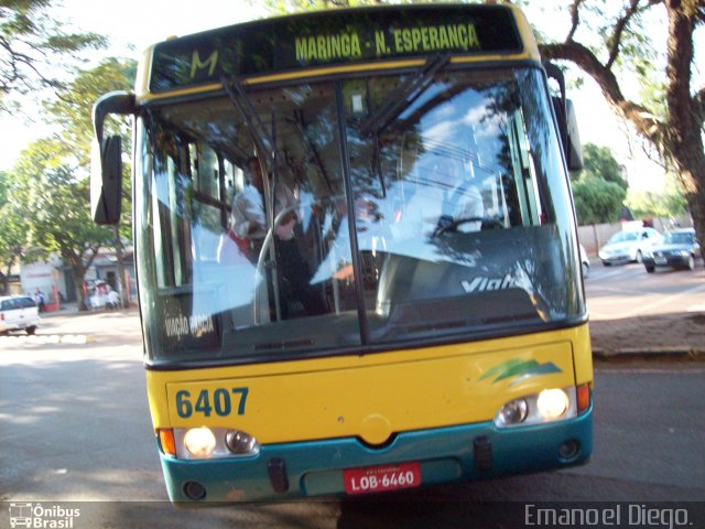 Viação Garcia 6407 na cidade de Maringá, Paraná, Brasil, por Emanoel Diego.. ID da foto: 1546851.