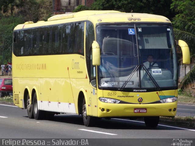 Viação Itapemirim 8619 na cidade de Salvador, Bahia, Brasil, por Felipe Pessoa de Albuquerque. Número da foto: #1547820.