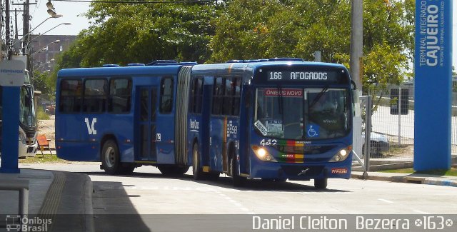 Expresso Vera Cruz 442 na cidade de Jaboatão dos Guararapes, Pernambuco, Brasil, por Daniel Cleiton  Bezerra. Número da foto: #1547912.