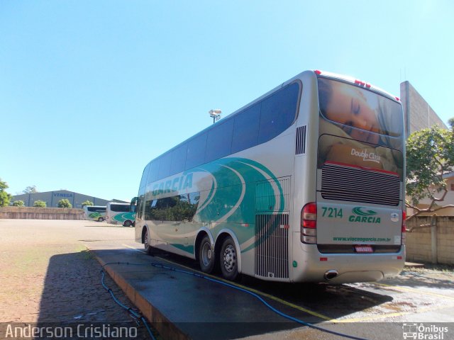 Viação Garcia 7214 na cidade de Ribeirão Preto, São Paulo, Brasil, por Anderson Cristiano . Número da foto: #1547654.