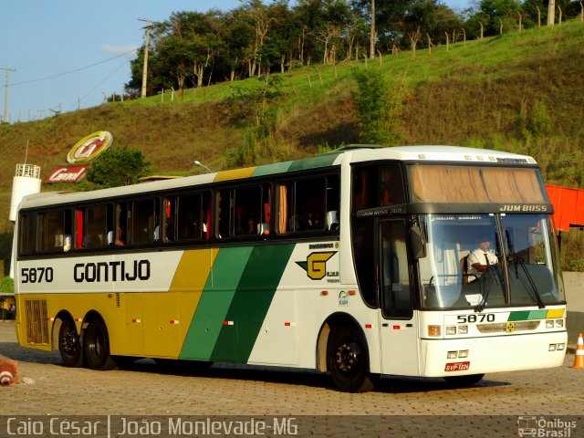 Empresa Gontijo de Transportes 5870 na cidade de João Monlevade, Minas Gerais, Brasil, por Caio César de Freitas Lopes. ID da foto: 1509624.