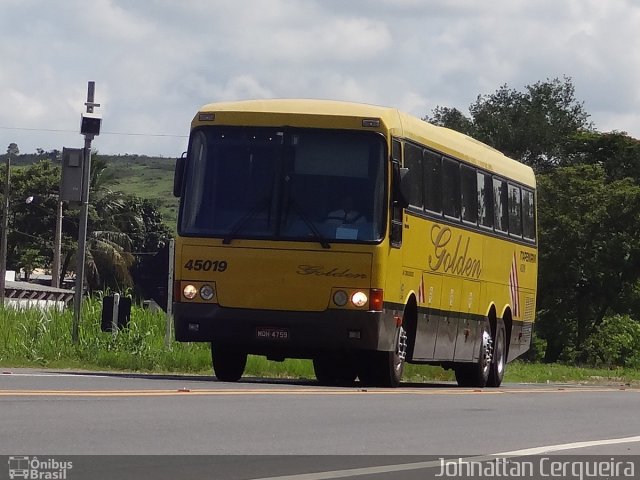 Viação Itapemirim 45019 na cidade de Leopoldina, Minas Gerais, Brasil, por Johnattan Cerqueira. ID da foto: 1507797.