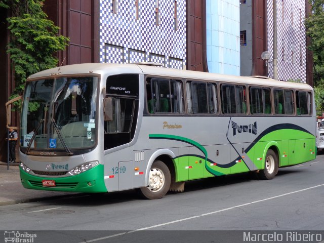 Turin Transportes 1210 na cidade de Belo Horizonte, Minas Gerais, Brasil, por Marcelo Ribeiro. Número da foto: #1508325.