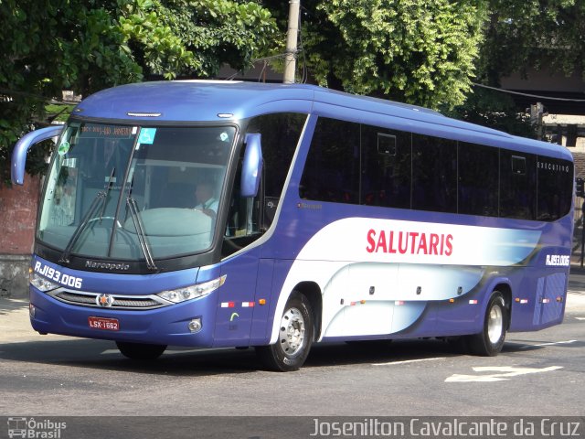 Viação Salutaris e Turismo RJ 193.006 na cidade de Rio de Janeiro, Rio de Janeiro, Brasil, por Josenilton  Cavalcante da Cruz. Número da foto: #1509426.