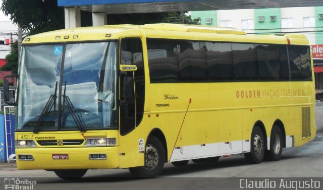 Viação Itapemirim 45215 na cidade de Goiânia, Goiás, Brasil, por Claudio Augusto. Número da foto: #1508647.