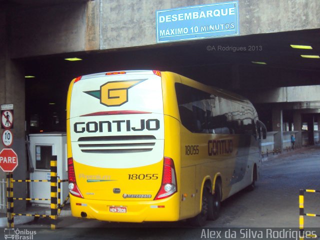 Empresa Gontijo de Transportes 18055 na cidade de Belo Horizonte, Minas Gerais, Brasil, por Alex da Silva Rodrigues. Número da foto: #1550533.