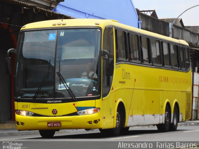 Viação Itapemirim 8081 na cidade de Rio de Janeiro, Rio de Janeiro, Brasil, por Alexsandro  Farias Barros. Número da foto: #1548788.