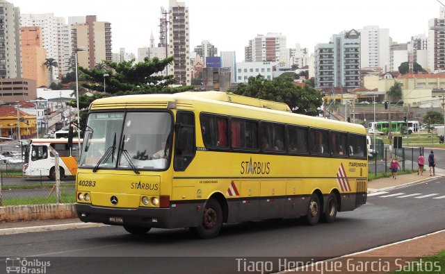 Viação Itapemirim 40283 na cidade de Ribeirão Preto, São Paulo, Brasil, por Tiago Henrique Garcia dos Santos. ID da foto: 1549536.