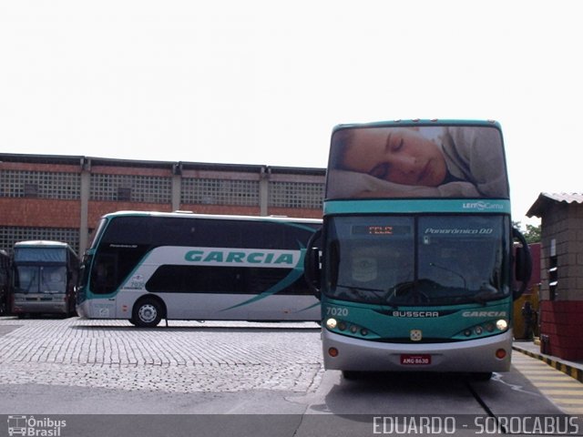 Viação Garcia 7020 na cidade de São Paulo, São Paulo, Brasil, por EDUARDO - SOROCABUS. Número da foto: #1549107.