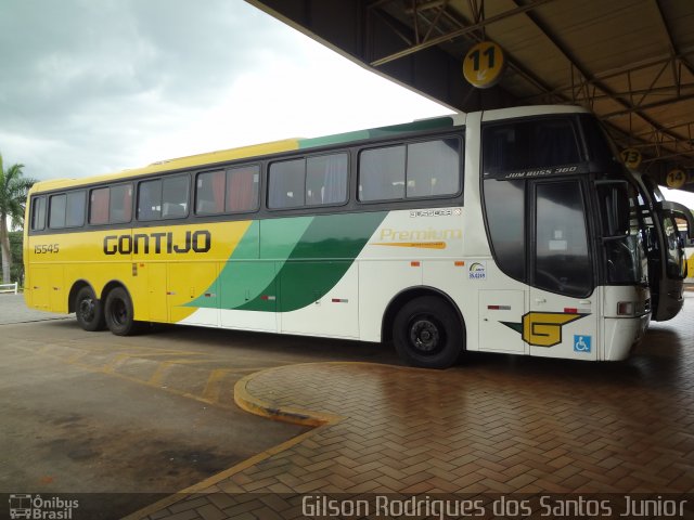 Empresa Gontijo de Transportes 15545 na cidade de Perdões, Minas Gerais, Brasil, por Gilson Rodrigues dos Santos Junior. ID da foto: 1548871.