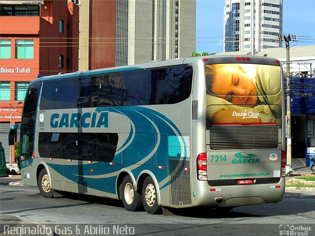 Viação Garcia 7214 na cidade de São Paulo, São Paulo, Brasil, por Reginaldo Gas. ID da foto: 1550317.