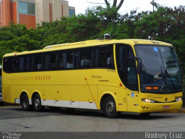 Viação Itapemirim 5063 na cidade de São Paulo, São Paulo, Brasil, por Rodney Cruz. ID da foto: 1550631.