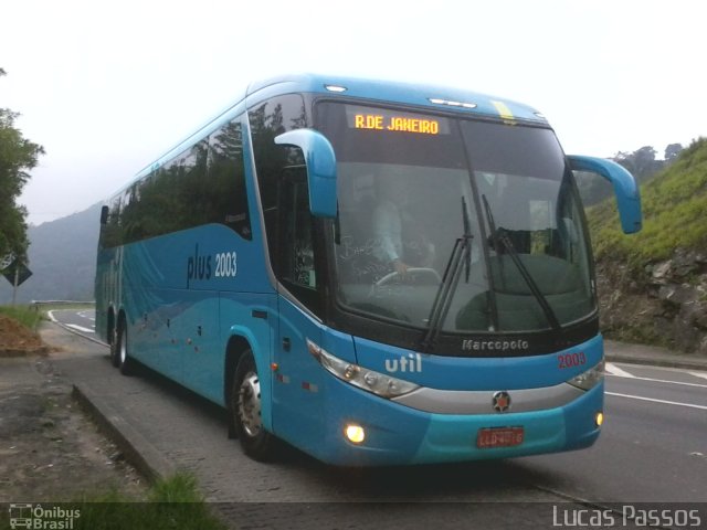 UTIL - União Transporte Interestadual de Luxo 2003 na cidade de Petrópolis, Rio de Janeiro, Brasil, por Lucas Passos. Número da foto: #1548732.