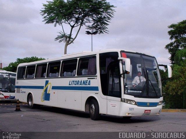 Litorânea Transportes Coletivos 5371 na cidade de São Paulo, São Paulo, Brasil, por EDUARDO - SOROCABUS. ID da foto: 1549105.