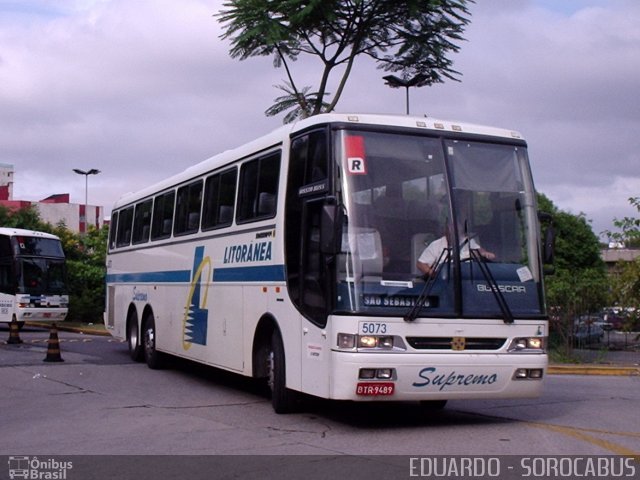 Litorânea Transportes Coletivos 5073 na cidade de São Paulo, São Paulo, Brasil, por EDUARDO - SOROCABUS. Número da foto: #1549104.