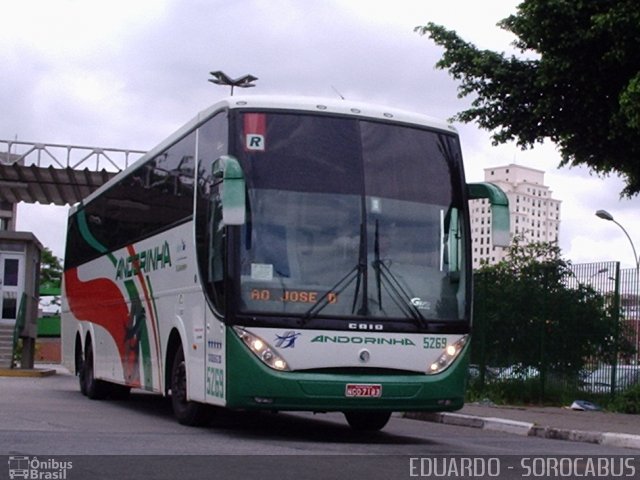 Empresa de Transportes Andorinha 5269 na cidade de São Paulo, São Paulo, Brasil, por EDUARDO - SOROCABUS. ID da foto: 1549113.