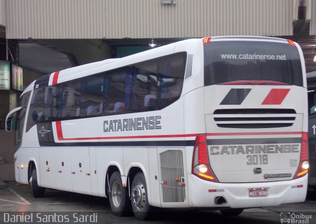 Auto Viação Catarinense 3018 na cidade de Santos, São Paulo, Brasil, por Daniel Santos Sardi. Número da foto: #1550970.
