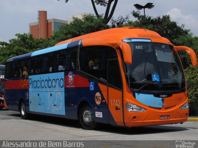 Viação Piracicabana 1742 na cidade de São Paulo, São Paulo, Brasil, por Alessandro de Bem Barros. Número da foto: #1551675.