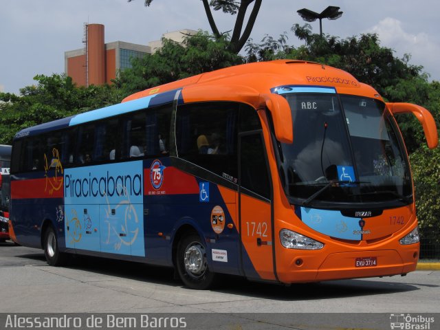 Viação Piracicabana 1742 na cidade de São Paulo, São Paulo, Brasil, por Alessandro de Bem Barros. ID da foto: 1551675.