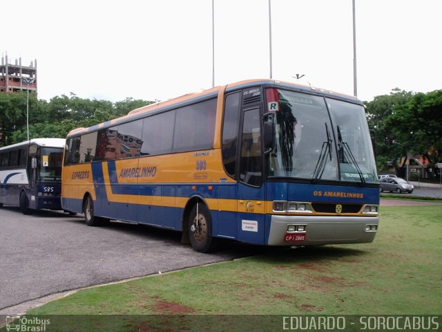 Expresso Amarelinho 303 na cidade de Sorocaba, São Paulo, Brasil, por EDUARDO - SOROCABUS. Número da foto: #1551280.