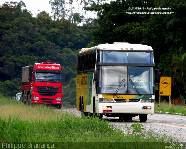 Empresa Gontijo de Transportes 11060 na cidade de João Monlevade, Minas Gerais, Brasil, por Philippe Almeida. ID da foto: 1552614.