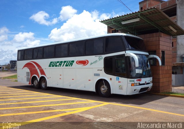 Eucatur - Empresa União Cascavel de Transportes e Turismo 3318 na cidade de Cascavel, Paraná, Brasil, por Alexandre Rodrigo. ID da foto: 1551334.