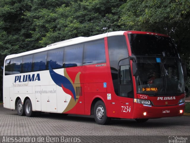 Pluma Conforto e Turismo 7234 na cidade de São Paulo, São Paulo, Brasil, por Alessandro de Bem Barros. Número da foto: #1551634.