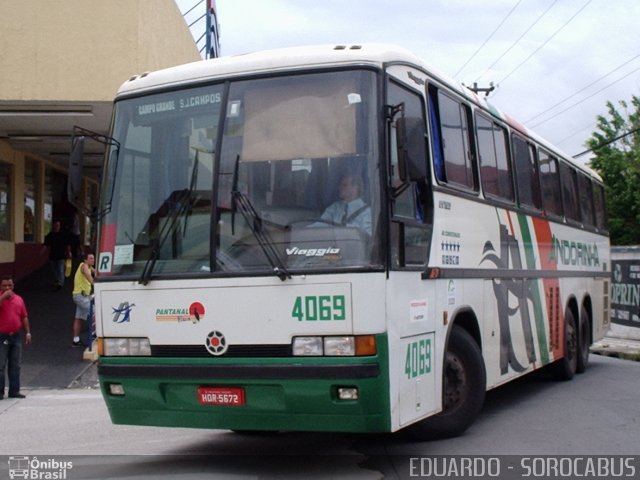 Empresa de Transportes Andorinha 4069 na cidade de Sorocaba, São Paulo, Brasil, por EDUARDO - SOROCABUS. ID da foto: 1551283.