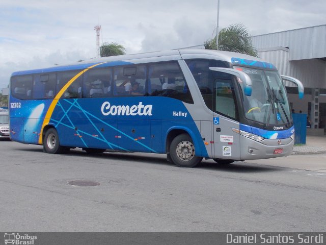 Viação Cometa 12302 na cidade de Praia Grande, São Paulo, Brasil, por Daniel Santos Sardi. ID da foto: 1553862.