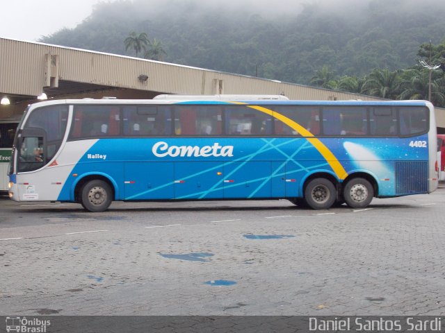 Viação Cometa 4402 na cidade de Santos, São Paulo, Brasil, por Daniel Santos Sardi. ID da foto: 1553567.