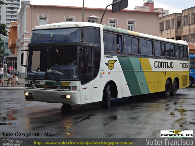 Empresa Gontijo de Transportes 11035 na cidade de Belo Horizonte, Minas Gerais, Brasil, por Valter Francisco. Número da foto: #1553901.