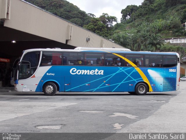 Viação Cometa 5502 na cidade de Santos, São Paulo, Brasil, por Daniel Santos Sardi. ID da foto: 1553876.