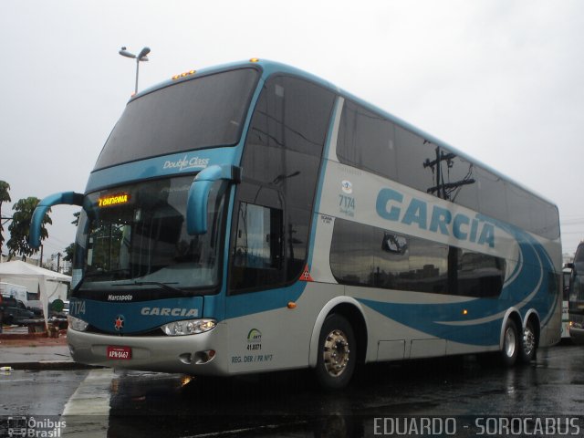 Viação Garcia 7174 na cidade de São Paulo, São Paulo, Brasil, por EDUARDO - SOROCABUS. ID da foto: 1554711.