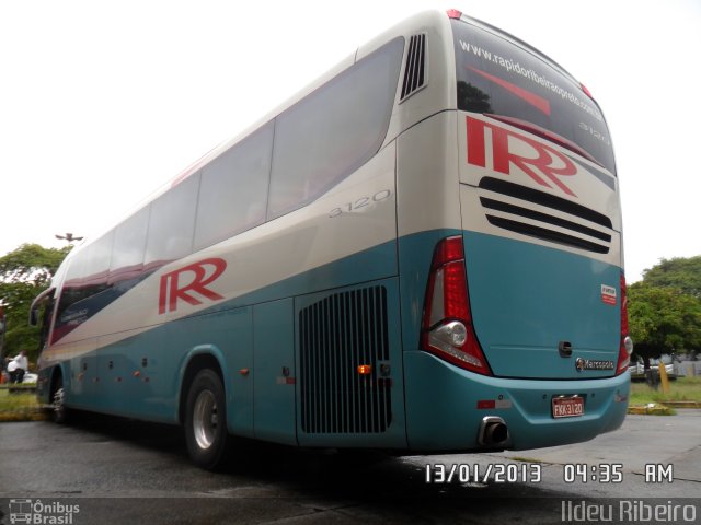 Rápido Ribeirão Preto 3120 na cidade de São Paulo, São Paulo, Brasil, por Ildeu Ribeiro. Número da foto: #1556448.