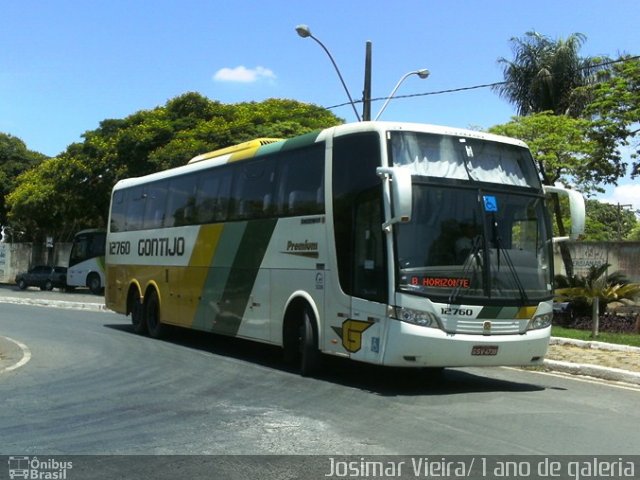 Empresa Gontijo de Transportes 12760 na cidade de Curvelo, Minas Gerais, Brasil, por Josimar Vieira. Número da foto: #1556704.