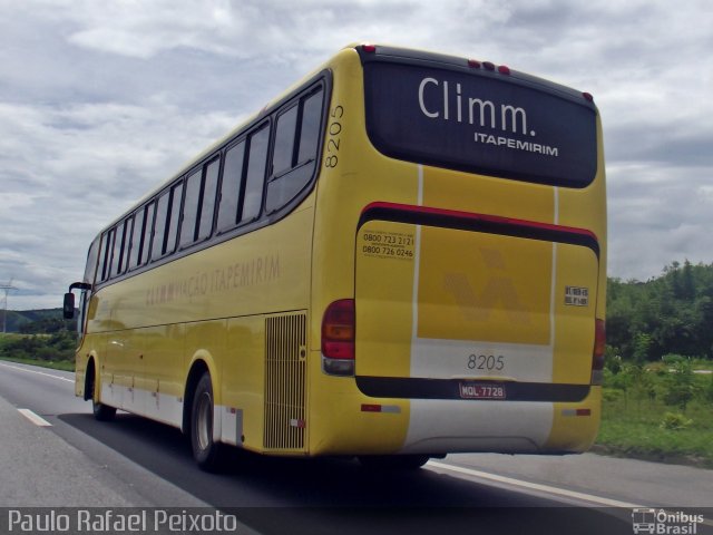Viação Itapemirim 8205 na cidade de Roseira, São Paulo, Brasil, por Paulo Rafael Peixoto. Número da foto: #1556338.