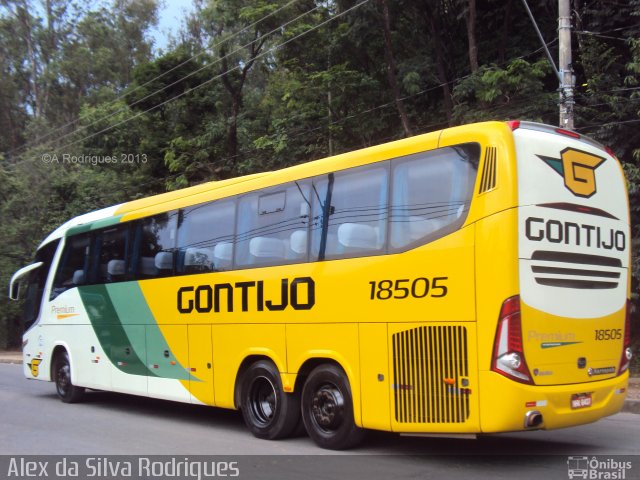 Empresa Gontijo de Transportes 18505 na cidade de Belo Horizonte, Minas Gerais, Brasil, por Alex da Silva Rodrigues. Número da foto: #1556208.