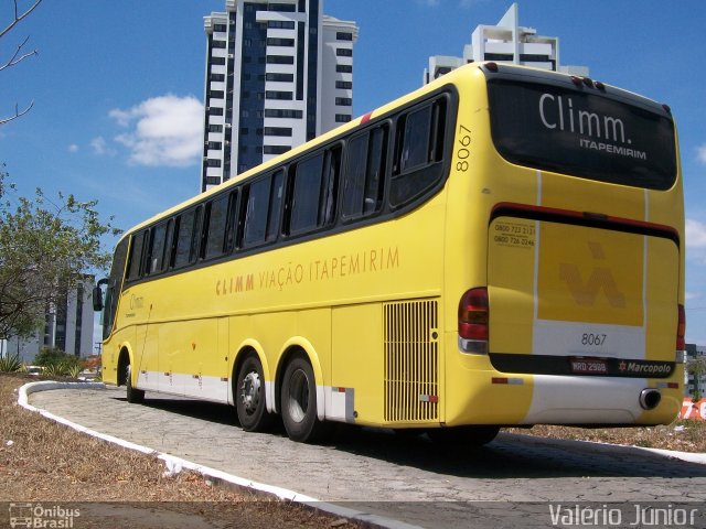 Viação Itapemirim 8067 na cidade de Campina Grande, Paraíba, Brasil, por Valério Júnior. ID da foto: 1556879.