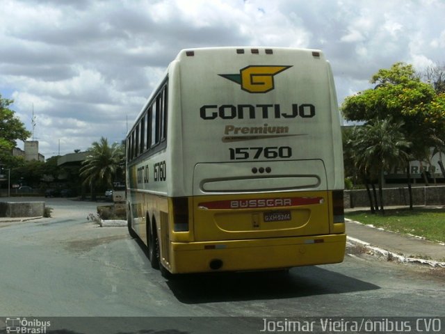 Empresa Gontijo de Transportes 15760 na cidade de Curvelo, Minas Gerais, Brasil, por Josimar Vieira. ID da foto: 1556675.