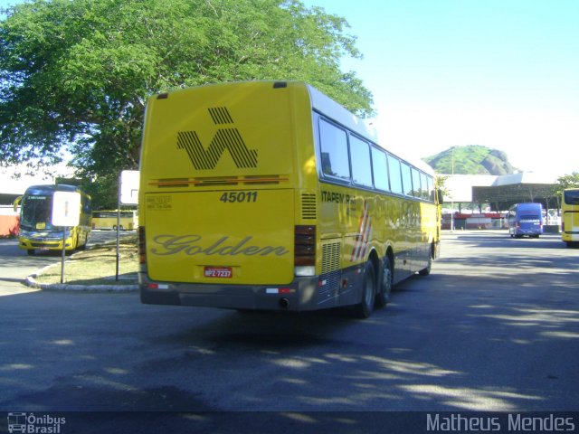 Viação Itapemirim 45011 na cidade de Vitória, Espírito Santo, Brasil, por Matheus Mendes. ID da foto: 1558516.