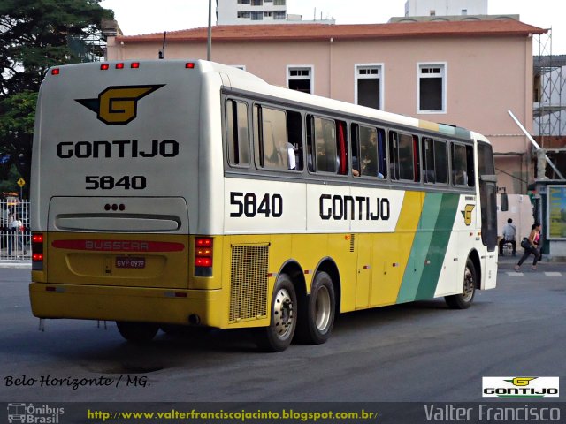 Empresa Gontijo de Transportes 5840 na cidade de Belo Horizonte, Minas Gerais, Brasil, por Valter Francisco. Número da foto: #1559033.