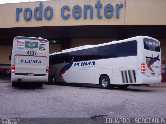 Pluma Conforto e Turismo 4107 na cidade de Sorocaba, São Paulo, Brasil, por EDUARDO - SOROCABUS. ID da foto: 1559390.